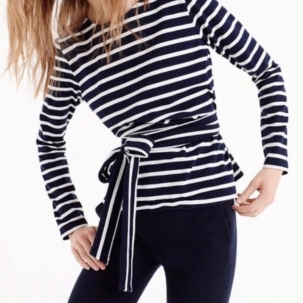 J Crew Cotton Striped Top